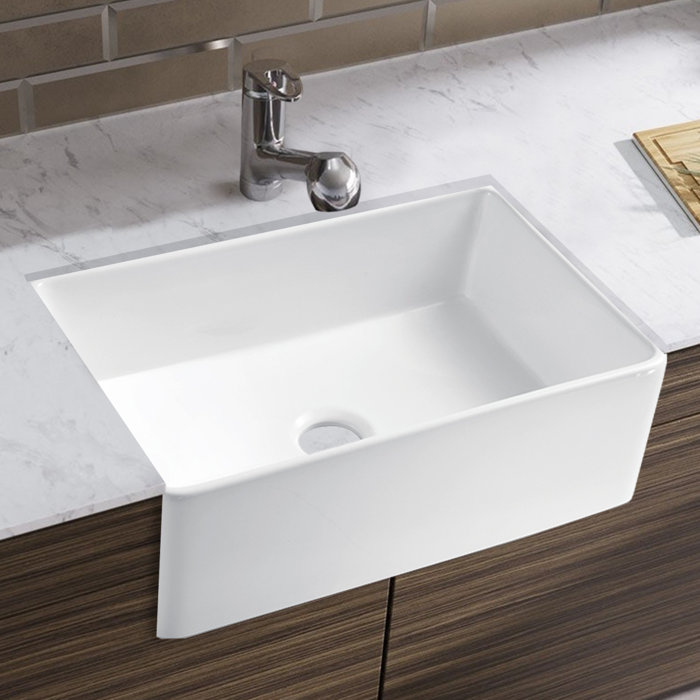 Watqen 30'' L x 20'' W Farmhouse Kitchen Sink | Wayfair